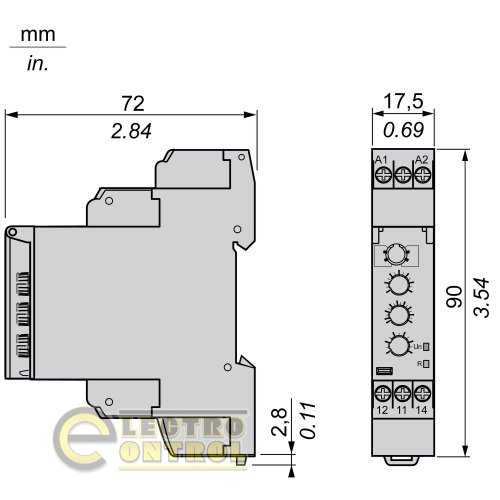 Реле напруги Schneider-Electric RM17UAS15 65-260В