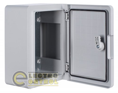 Корпус Enext p084101 из ABS-пластика e.plbox.pro.p.28.21.13 с непрозрачной дверцей 280х210х130мм ІР65