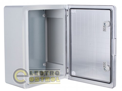Корпус Enext p084203 из ABS-пластика e.plbox.pro.p.40.30.17.tr с прозрачной дверцей 400x300x170мм ІР65