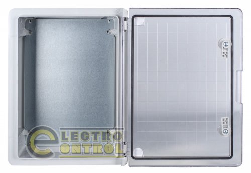 Корпус Enext p084203 из ABS-пластика e.plbox.pro.p.40.30.17.tr с прозрачной дверцей 400x300x170мм ІР65