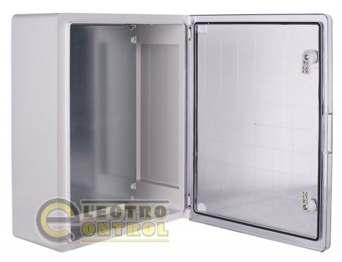 Корпус Enext p084206 из ABS-пластика e.plbox.pro.p.50.40.18.tr с прозрачной дверцей 500x400x180мм ІР65