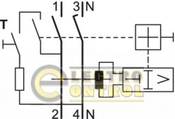 Пристрій захисного відключення (ПЗВ) Hager CFA263D 2P 6kA 63A 300mA A
