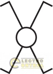 Вимикач Hager Lumina WL0030 хрестовидний білий 10АХ/230В
