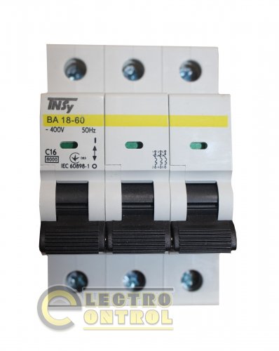 Автоматический выключатель TNSy ВА18-60 TNSy5504747 3Р 16А 6кА C