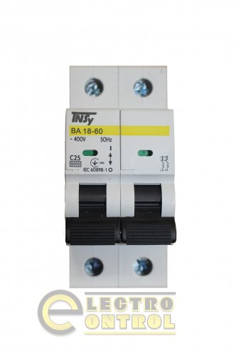 Автоматический выключатель TNSy ВА18-60 TNSy5504735 2Р 25А 6кА C