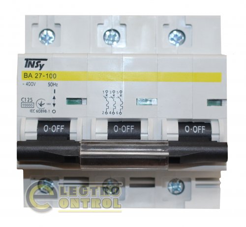Автоматический выключатель TNSy ВА27-100 TNSy5504860 3Р 125А 10кА C
