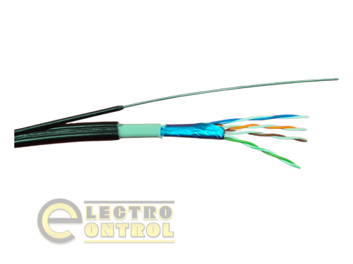 Сетевой кабель GEAR GEC-FTPCCAOUTSC051305 CAT.5E FTP CCA 4Px2x0.51 PVC+PE Outdoor с проволокой 305M