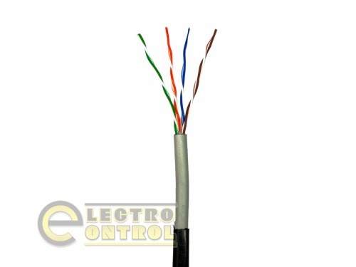 Мережевий кабель GEAR GEC-UTPCCAOUT051100 CAT.5E UTP CCA 4Px2x0.51 PVC+PE Outdoor 100M