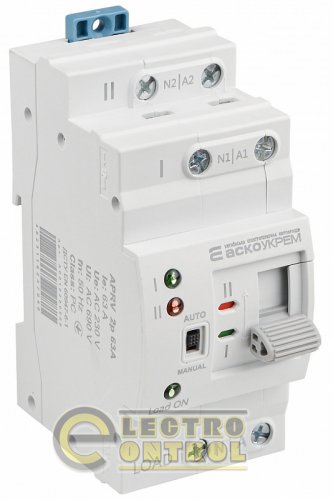 Автоматический переключатель ввода АСКО A0010230006 (I-II) APRV 2p 63A