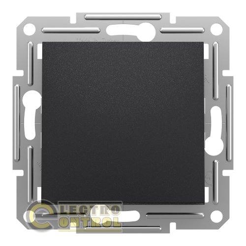 Вимикач Schneider Electric EPH0100171 Asfora одноклавішний антрацит