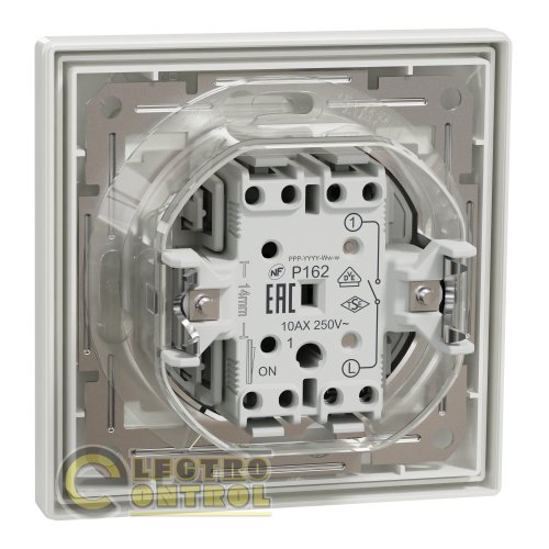 Выключатель Schneider Electric EPH0100221 Asfora одноклавишный белый