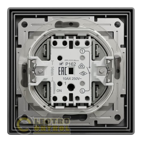 Выключатель Schneider Electric EPH0100271 Asfora одноклавишный антрацит IP44