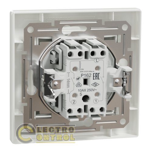 Вимикач Schneider Electric EPH0300121 Asfora двоклавішний білий