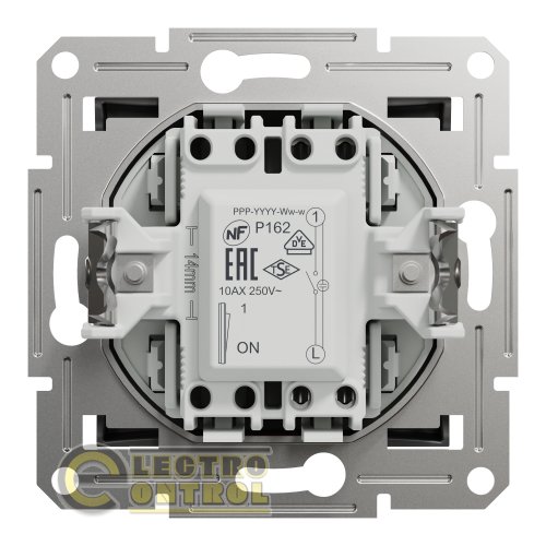Выключатель Schneider Electric EPH1400171 Asfora одноклавишный с подсветкой антрацит