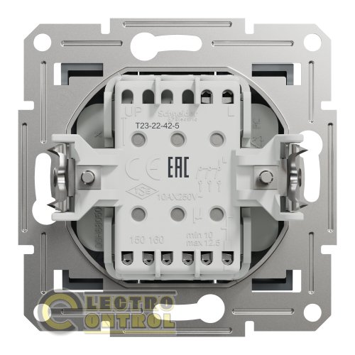Выключатель Schneider Electric EPH2100162 Asfora трёхклавишный сталь