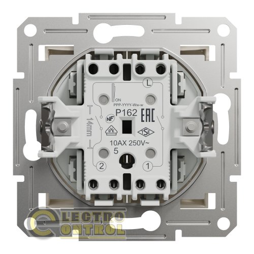 Выключатель Schneider Electric EPH0370123 Asfora двухклавишный кремовый без рамки