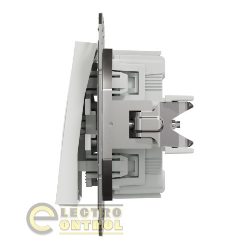 Выключатель Schneider Electric EPH0370121 Asfora двухклавишный белый без рамки