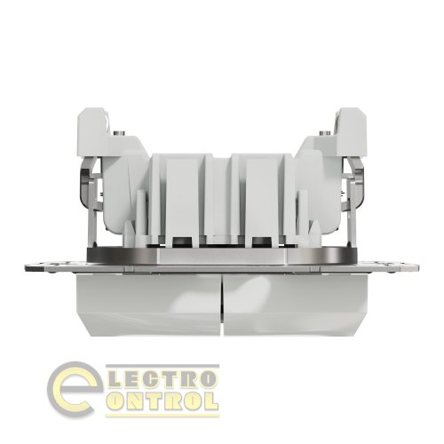 Выключатель Schneider Electric EPH0370121 Asfora двухклавишный белый без рамки