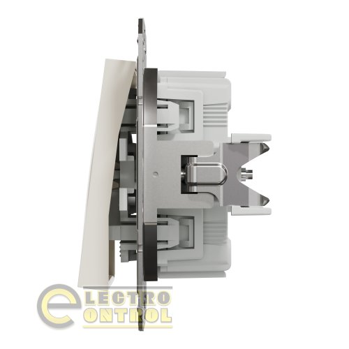Выключатель Schneider Electric EPH0170123 Asfora одноклавишный кремовый без рамки