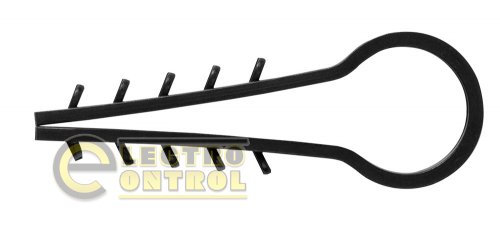Дюбель - ялинка Enext m0080031 16mm для круглого проводу e.metiz.dowel.fir.black.16 чорний 50 шт.