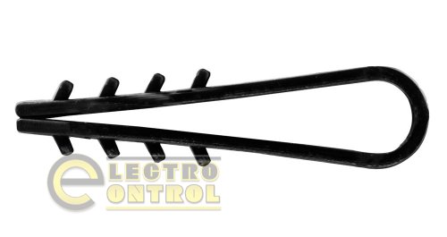 Дюбель - елочка Enext m0080034 8mm для круглого провода e.metiz.dowel.fir.black.8 чёрный 100 шт.