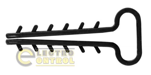 Дюбель - ялинка Enext m0080037 14mm для плоского проводу e.metiz.dowel.flat.fir.black.14 чорний 100 шт.