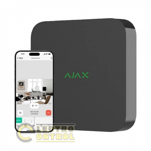 Мережевий відеореєстратор Ajax NVR (8ch) (8EU) на 8 каналів чорний