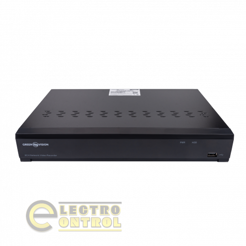 IP відеореєстратор 8-канальний 12MP NVR GreenVision GV-N-I016/08 (A)