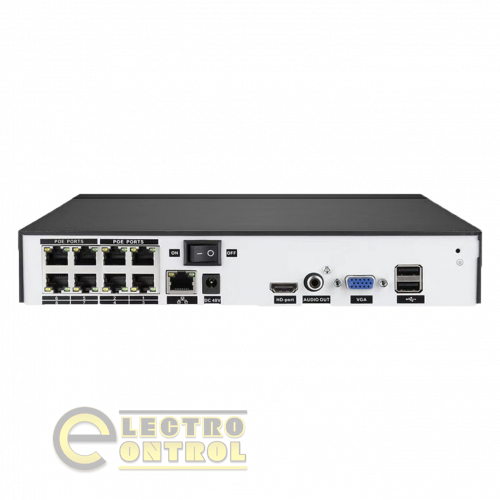 IP відеореєстратор 8-канальний 5MP NVR GreenVision GV-N-S010/08 (8POE)