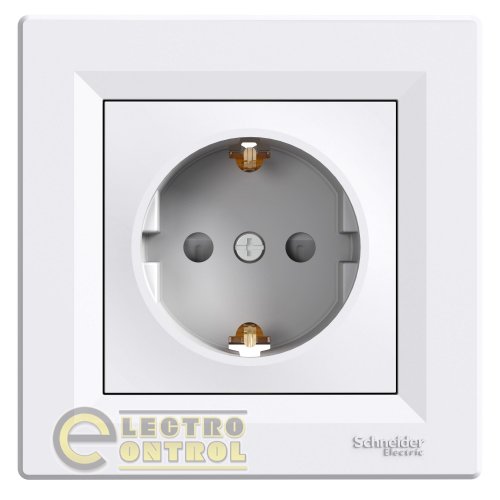 Розетка Schneider Electric EPH2920221 Asfora с заземлением белая 5 шт