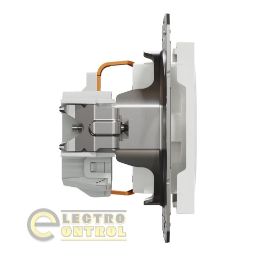Розетка Schneider Electric EPH2970121 Asfora із заземленням біла без рамки