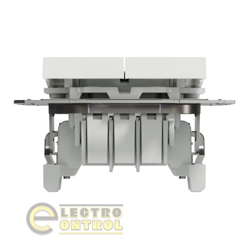 Переключатель Schneider Electric EPH0670121 Asfora двухклавишный белый без рамки