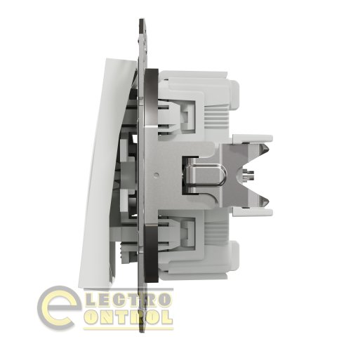 Переключатель Schneider Electric EPH0670121 Asfora двухклавишный белый без рамки