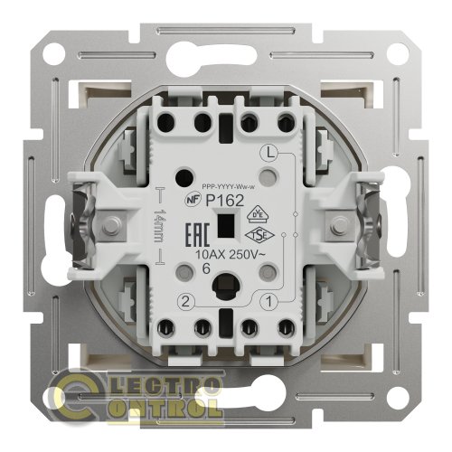 Перемикач Schneider Electric EPH0470123 Asfora одноклавішний кремовий без рамки