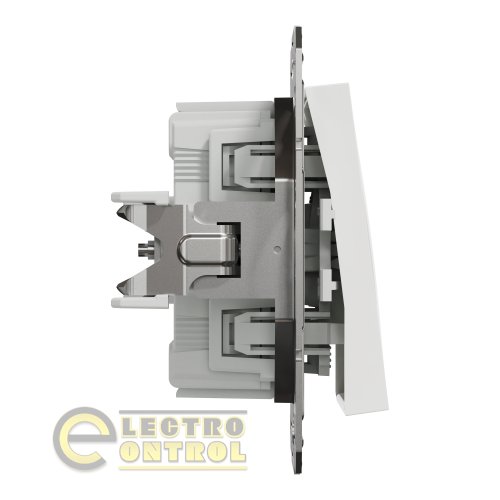 Перемикач Schneider Electric EPH0470121 Asfora одноклавішний білий без рамки