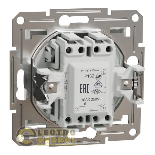 Переключатель Schneider Electric EPH1570121 Asfora одноклавишный с подсветкой белый без рамки