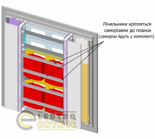 Щит этажный зеркальный Билмакс ЩЕ-8 Б00053691 каркасный IP31