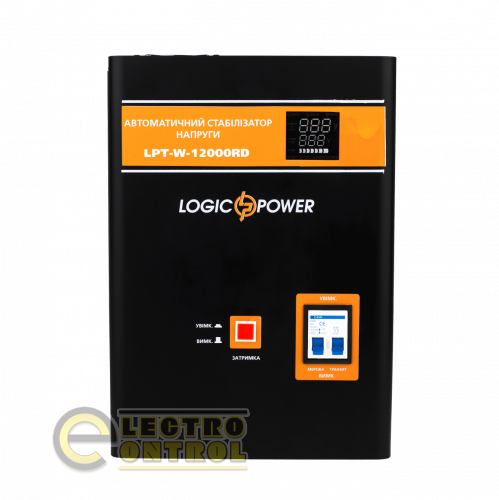 Стабілізатор напруги LogicPower LPT-W-12000RD BLACK (8400W)