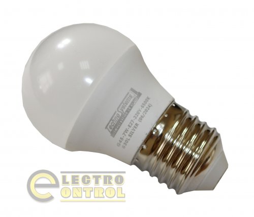 Светодиодная лампа TechnoSystems LED Bulb SILVER 7W TNSy5000608 E27 6500K 630 lm TNSy5000608 G45
