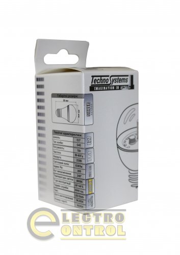 Светодиодная лампа TechnoSystems LED Bulb SILVER 7W TNSy5000601 E27 4000K 630 lm TNSy5000601 G45