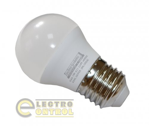 Светодиодная лампа TechnoSystems LED Bulb SILVER 7W TNSy5000601 E27 4000K 630 lm TNSy5000601 G45