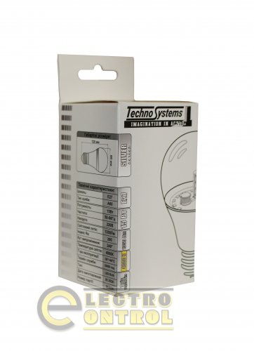 Светодиодная лампа TechnoSystems LED Bulb SILVER 15W TNSy5000605 E27 4000K 1350 lm TNSy5000605 A60