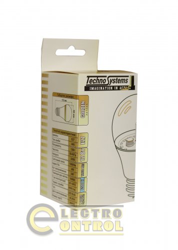 Светодиодная лампа TechnoSystems LED Bulb GOLDEN 12W TNSy5000255 E27 6500K 1260 lm A60  220-240V/50-60Hz 240° 30.000 Hrs