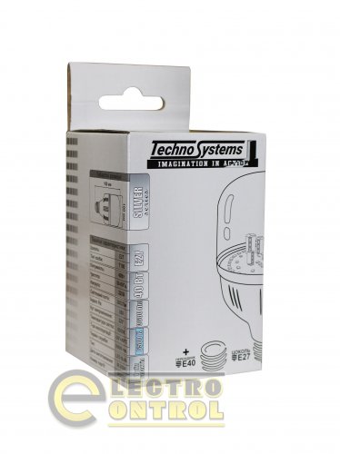 Світлодіодна лампа TechnoSystems LED Bulb SILVER 40W E27/E40 6500K 3600 lm TNSy5000620 T100