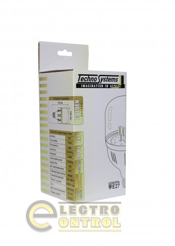 Светодиодная лампа TechnoSystems LED Bulb GOLDEN 30W TNSy5000259 E27 4000K 3150 lm T100  220-240V/50-60Hz 220° 30.000 Hrs