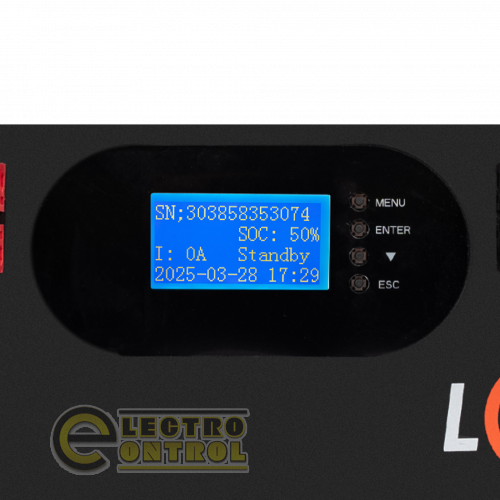 Аккумулятор LogicPower LiFePO4 51,2V-120Ah 6000Wh (Smart BMS 100A) с LCD RM AB RS485/CAN