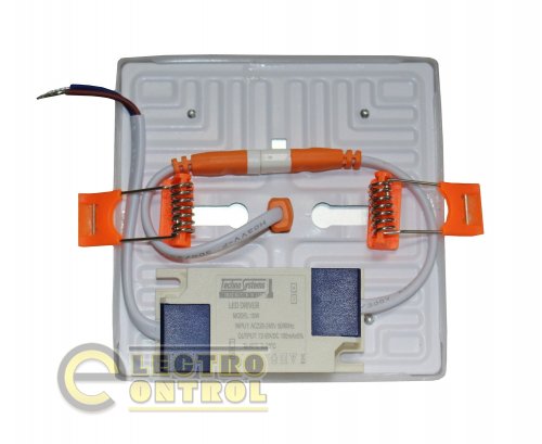 Світильник врізний Technosystems LED Square Downlight TNSy5001125 Deco 10W 1000L 4000K
