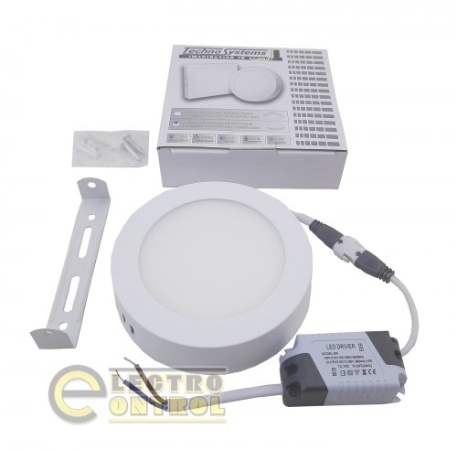 Светильник накладной Technosystems LED Round Downlight TNSy5000135 Alum 12W 850L 4000K