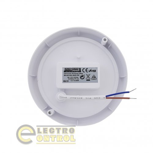 Світильник Technosystems LED 8W Round Ceiling TNSy5000508 220V 640lm 6500K IP65