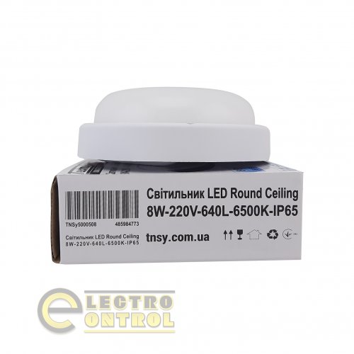 Світильник Technosystems LED 8W Round Ceiling TNSy5000508 220V 640lm 6500K IP65
